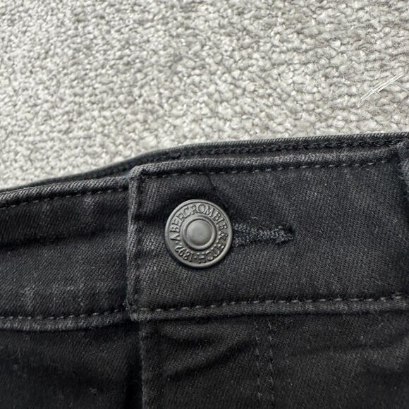 Abercrombie & Fitch Simone High Rise Super Skinny Denim Jeans Womens 28/6s Black - Picture 3 of 16